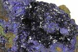Sparkling Azurite Crystals with Malachite - Laos #170025-3